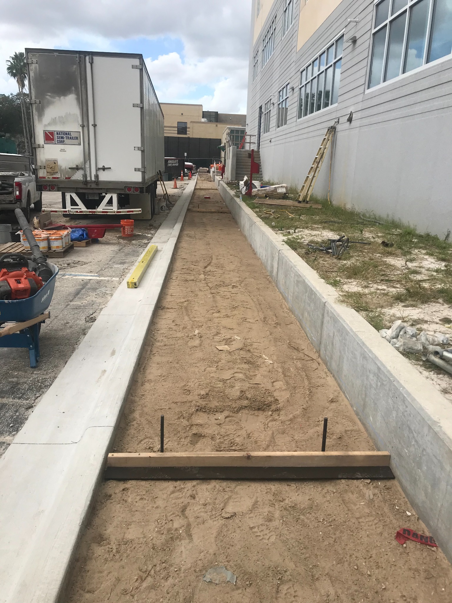 Commercial concrete site work by Centergy Construction Services
